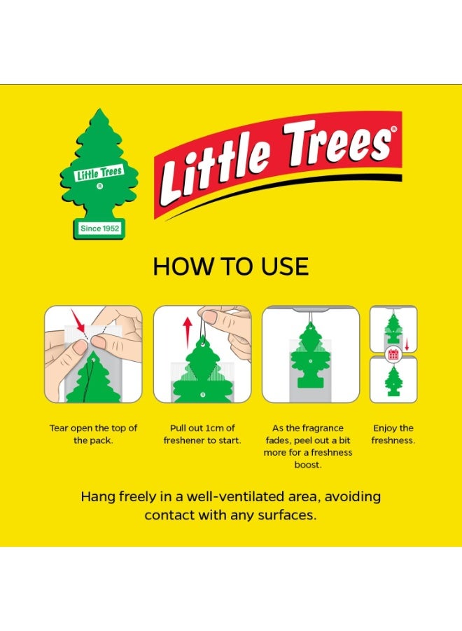 Little Trees Air Freshener Tree Black Ice Fragrance For Car - Six Pack - Image 5