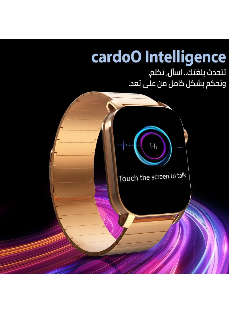 سمارت واتش X أبيكس – ساعة ذكية رياضية – شاشة AMOLED 2.01 إنش – مكالمات بلوتوث، مساعد ذكي – تتبع صحة ونبض القلب – 100+ وضع رياضي – مقاومة للمياه IP68 –  متوافقة مع Android وiOS