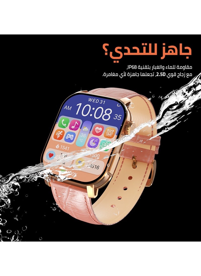 سمارت واتش X أبيكس – ساعة ذكية رياضية – شاشة AMOLED 2.01 إنش – مكالمات بلوتوث، مساعد ذكي – تتبع صحة ونبض القلب – 100+ وضع رياضي – مقاومة للمياه IP68 –  متوافقة مع Android وiOS