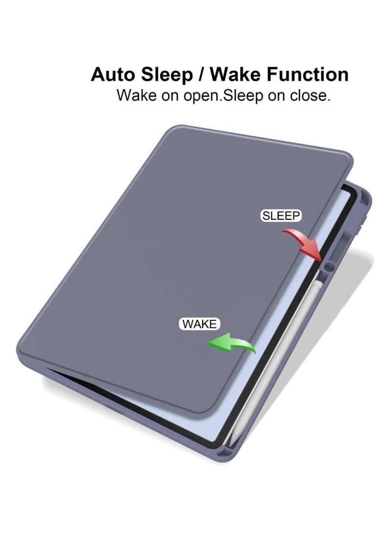 Hybrid Case Compatible with Honor Pad X9a 11.5 2025 Cover, Clear Acrylic Multi-Angle Hard PC Case with Pen Holder Protective Stand Cover Compatible with Honor Pad X9a 11.5 2025 (Lavender) - Image 2