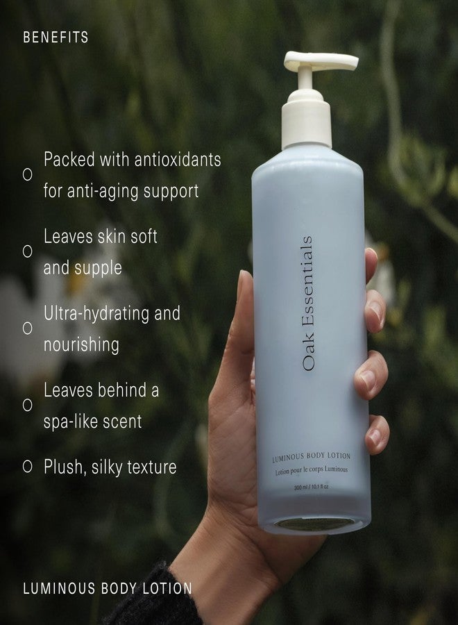Oak Essentials Luminous Body Lotion, Travel Body Lotion for Women with Blue Tansy, Rose Oil, Shea Butter and Coconut Oil, Lightweight Moisturizer for Dry and Sensitive Skin, 1.33 Fl Oz - Image 3
