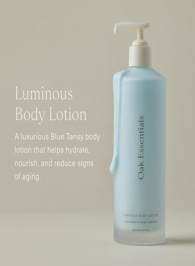 Oak Essentials Luminous Body Lotion, Travel Body Lotion for Women with Blue Tansy, Rose Oil, Shea Butter and Coconut Oil, Lightweight Moisturizer for Dry and Sensitive Skin, 1.33 Fl Oz - Image 2