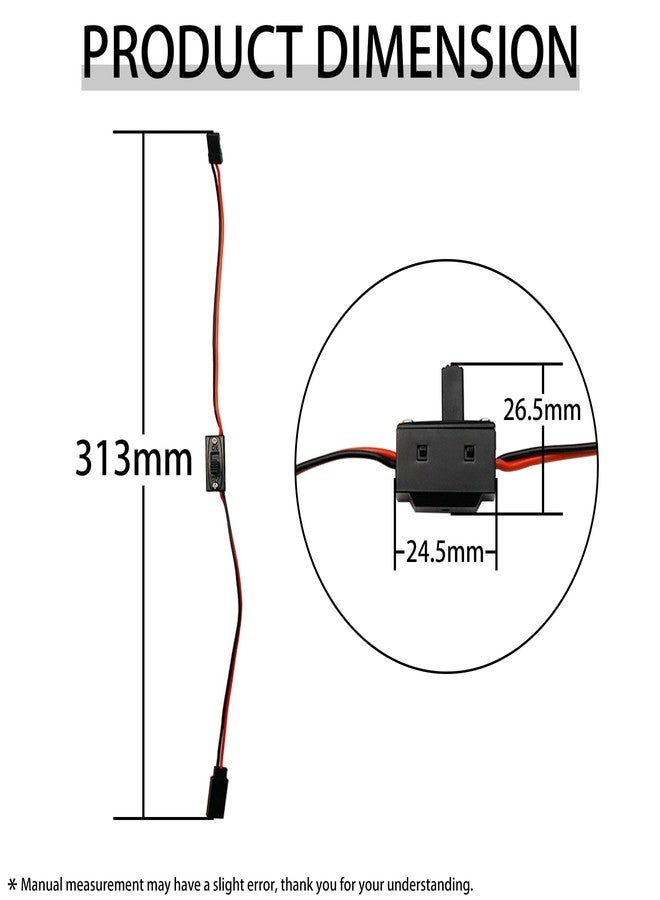 FLMLF Receiver Switch Fit for 1/5 HPI ROVAN KM Baja 5B 5t 5sc RC CAR Parts - Image 2