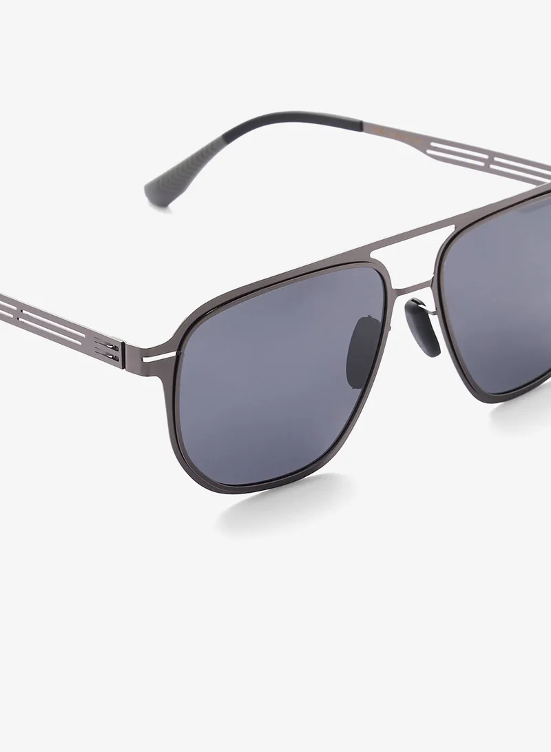 Seventy Five  Square Aviator Sunglasses with Double Bridge for Men | Best Price UAE