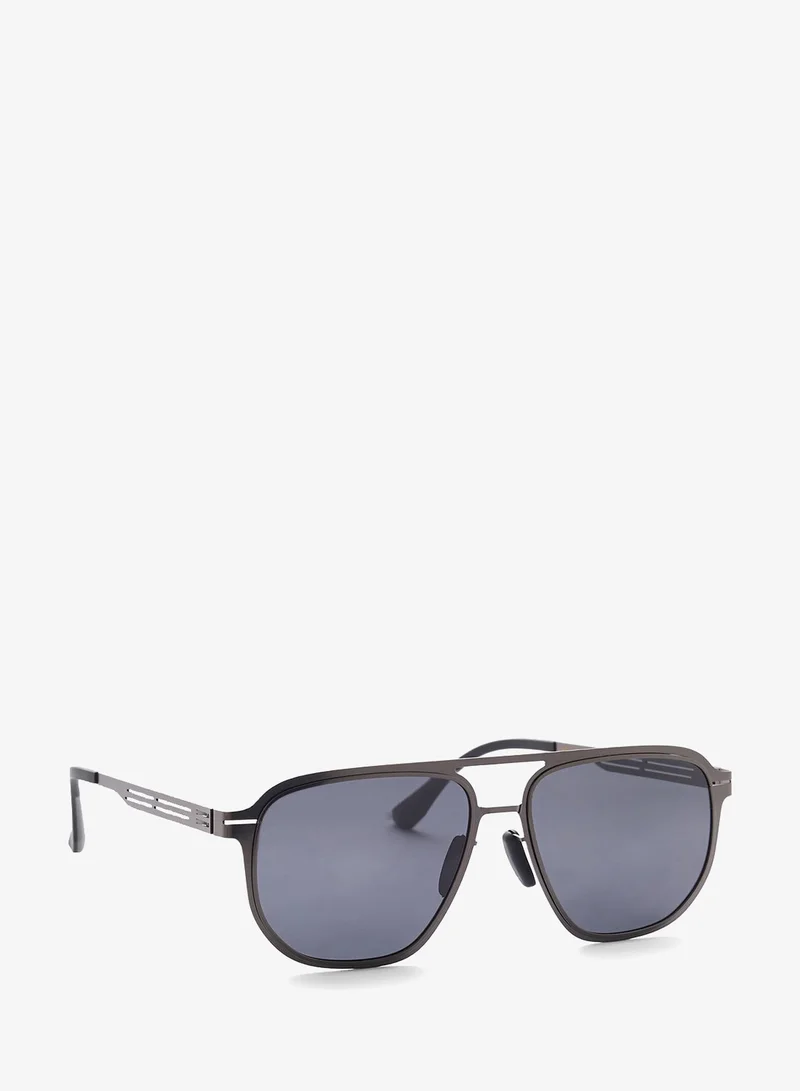 Seventy Five Polarized Lens Square Aviatoe Sunglasses
