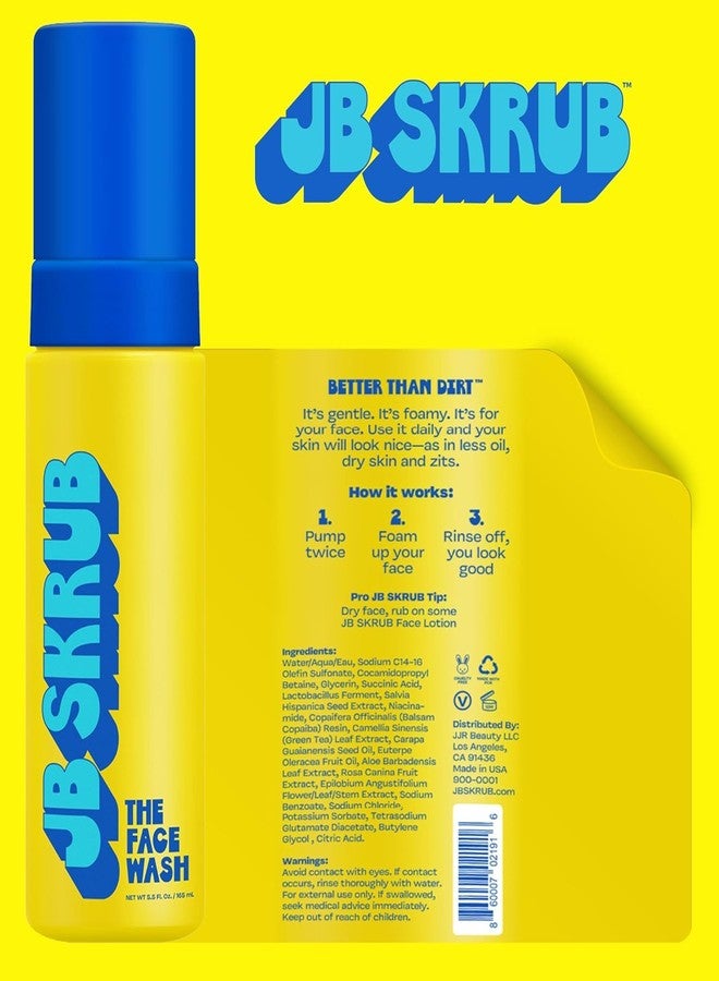 JB SKRUB Foaming Acne Face Wash and Citrus Scented Boys Body Wash Gift Set - Teen,Tween and Kid Skincare Duo - Fight Acne, Conquer Adolescent Funk with Confidence - Image 2