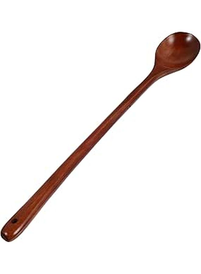 Long Handle Wooden Spoon 33cm Eco Friendly Cooking Stirring Serving Utensil - Image 1