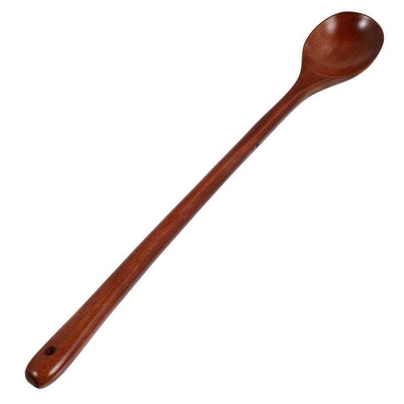 Long Handle Wooden Spoon 33cm Eco Friendly Cooking Stirring Serving Utensil - Image 2
