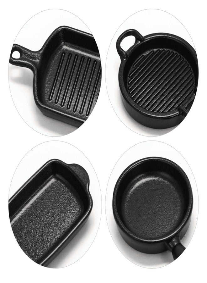CHAMBERY 1:24 Scale Miniature Pots and Pans Metal Kitchen Cookware 8Pcs Dollhouse Accessories Decoration - Image 2