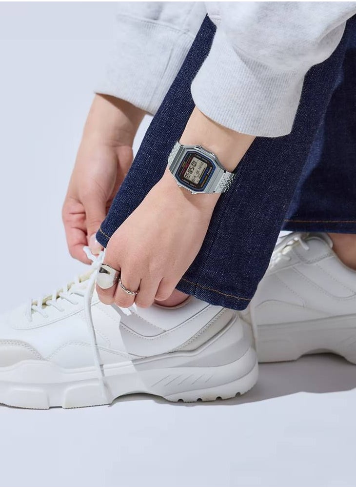 CASIO - ساعة كلاسيكية من الفولاذ المقاوم للصدأ مزودة بخاصية تتبع الخطوات بتقنية البلوتوث ABL-100WE-1A - Image 1