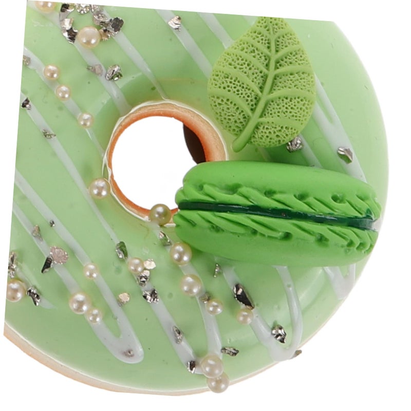Realistic Artificial Donut Decorations 4PCS Mixed Colors For Display Baking Photography Fridge Magnets - Image 4