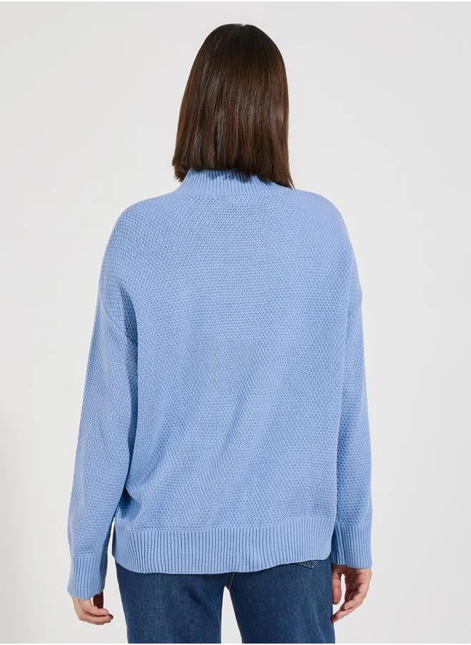 Styli Oversized Regular Length Chunky Knit Sweater