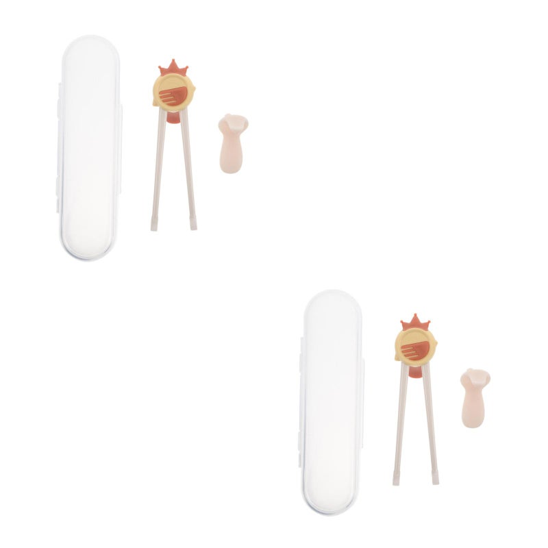 2 Pairs Trainer Chopsticks For Kids Baby Training Chopsticks With Cute Bird Design Easy To Hold Kids Utensils Reusable Utensil For Child - Image 1