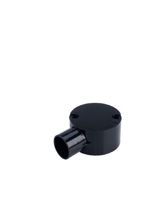PVC Electrical Conduit Junction Box 20mm 1 Way Black
