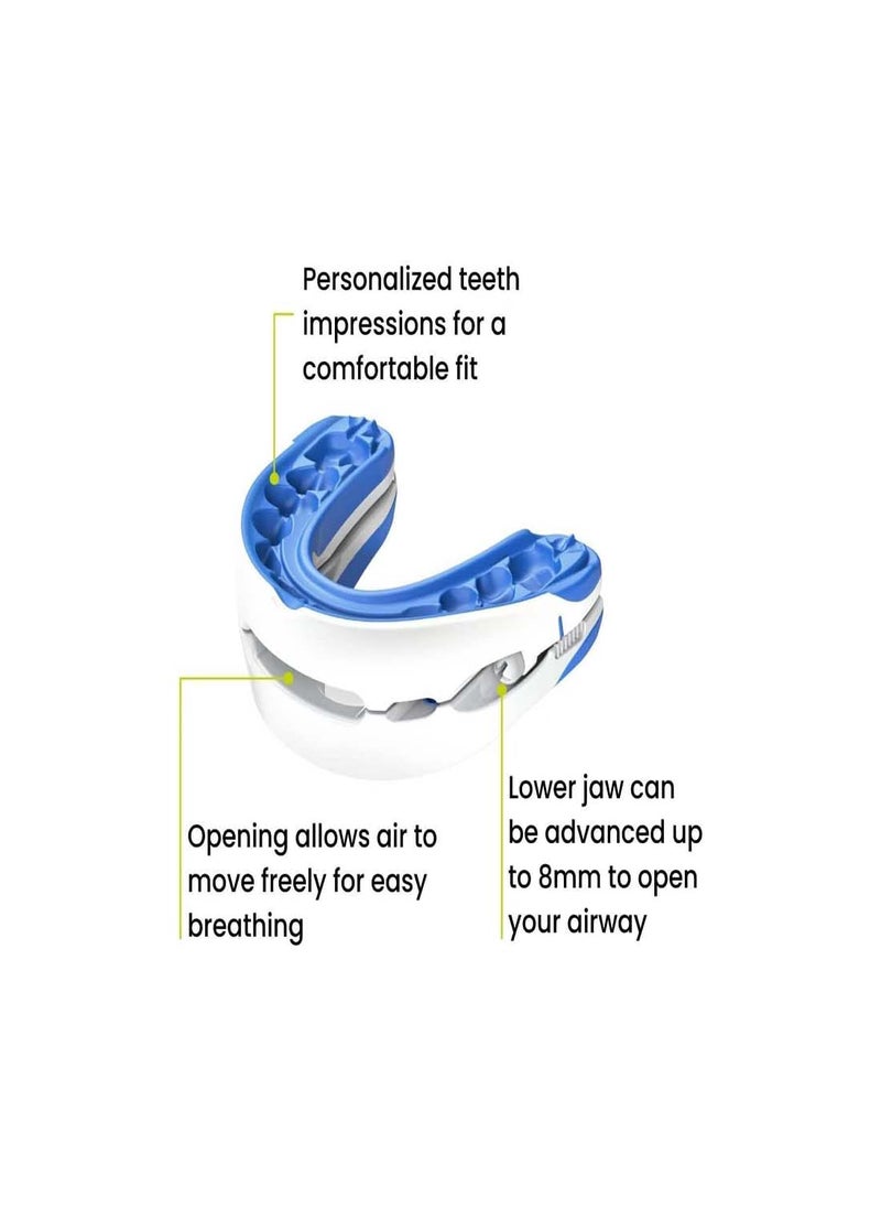 SYOSI - Anti-snoring Device Mouthpiece, Upgraded Adjustable Mouth Type Silicone Anti-snoring Device, Help Sleep at Night, Prevent Snoring and Snoring, Anti-grinding Braces Snoring Device (Standard Size) - Image 1