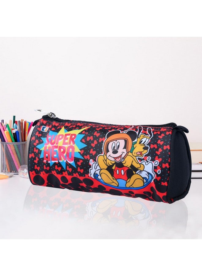 Kuber Industries Kuber Industries Pencil Pouch | Multi-Purpose Travel Pouch | Kids Stationary Pencil Case | Pencil Utility School Pouches | Geometry Box | Disney Mickey | Large | Black  - Image 1