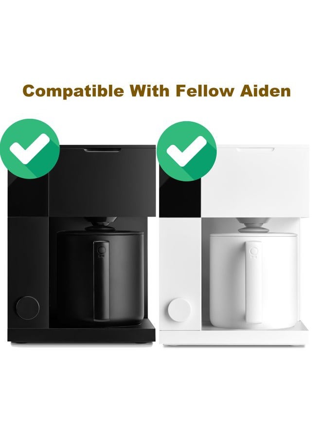 Rinakou 100 Count Cone Coffee Filters, Paper Filter Compatible With Fellow Aiden Cone Shaped Single Serve Basket (Cone Shaped) - Image 2