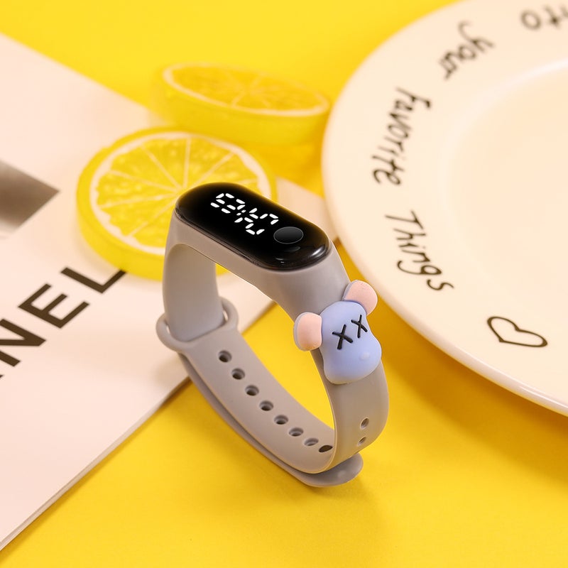 Selling Student Cute Cartoon Bracelet White Light Led Doll Electronic Watch Boys And Girls Swimming Waterproof Touch Watch - Image 1