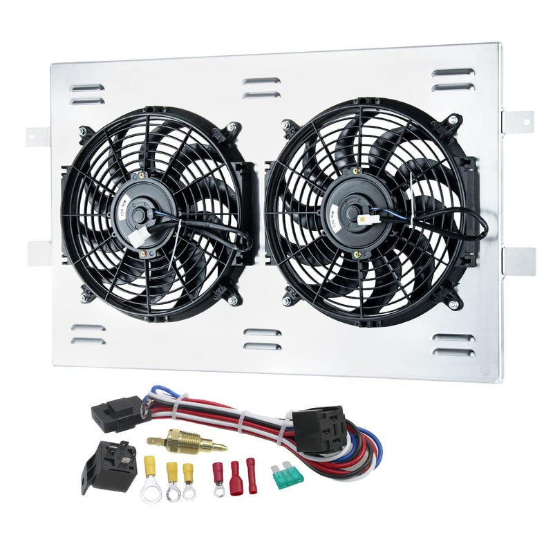 AluKuhler Radiator Shroud with Electric Fan for 1999-2013 Chevy Silverado GMC Sierra 1500 2500 Pickup - Image 1