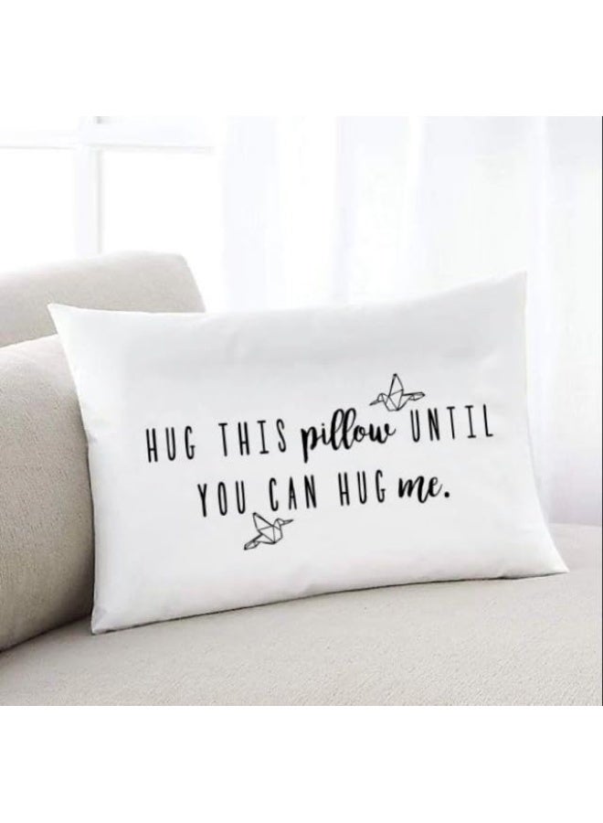 Oh Oh Susannah Gift Ready Hug This Pillow Until You Can Hug Me Pillowcase Gift Kit Card Included Long Distance Relationship Gift 20 X30 Fits Standard Or Queen Pillows  - Image 3