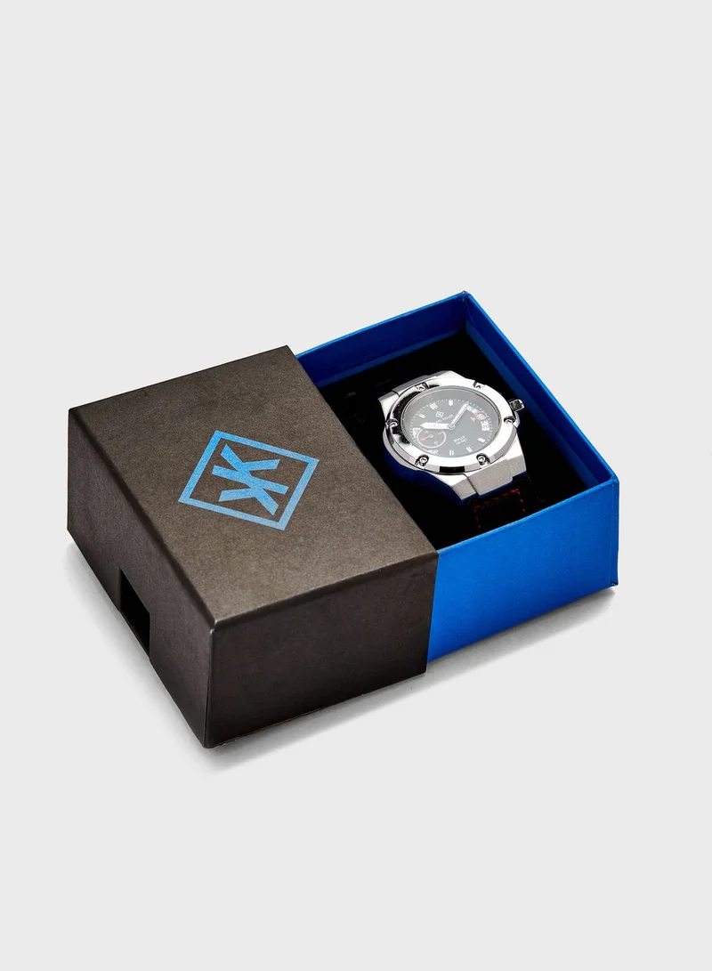 KARL KELLER Bully Leather Strap Analog Watch