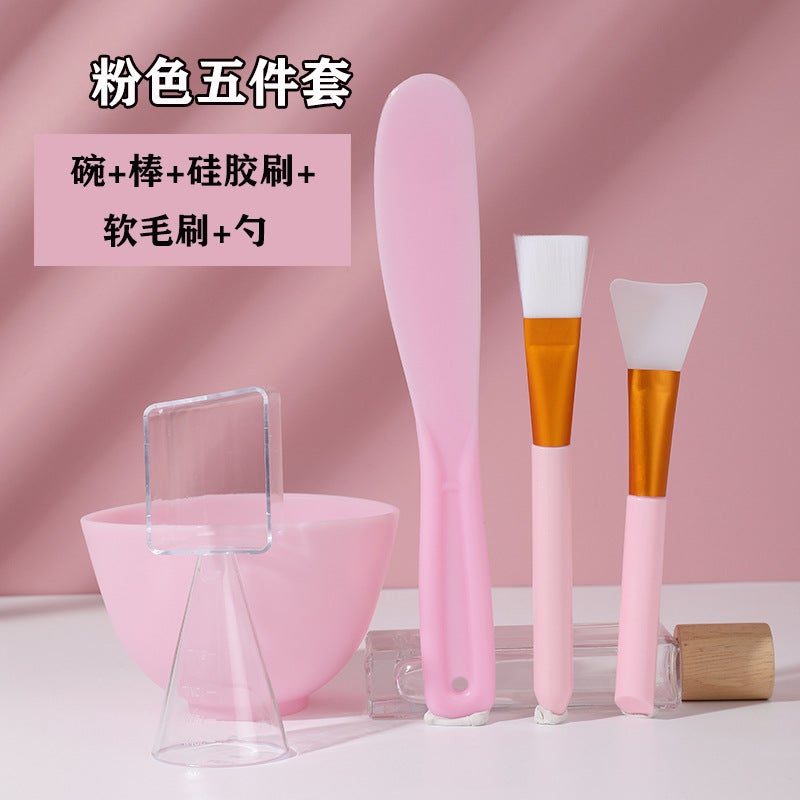 Diy Beauty Silicone Mask Bowl Set Adjusting Mask Brush Adjusting Mask Stick Measuring Spoon Homemade Mask Tool - Image 5