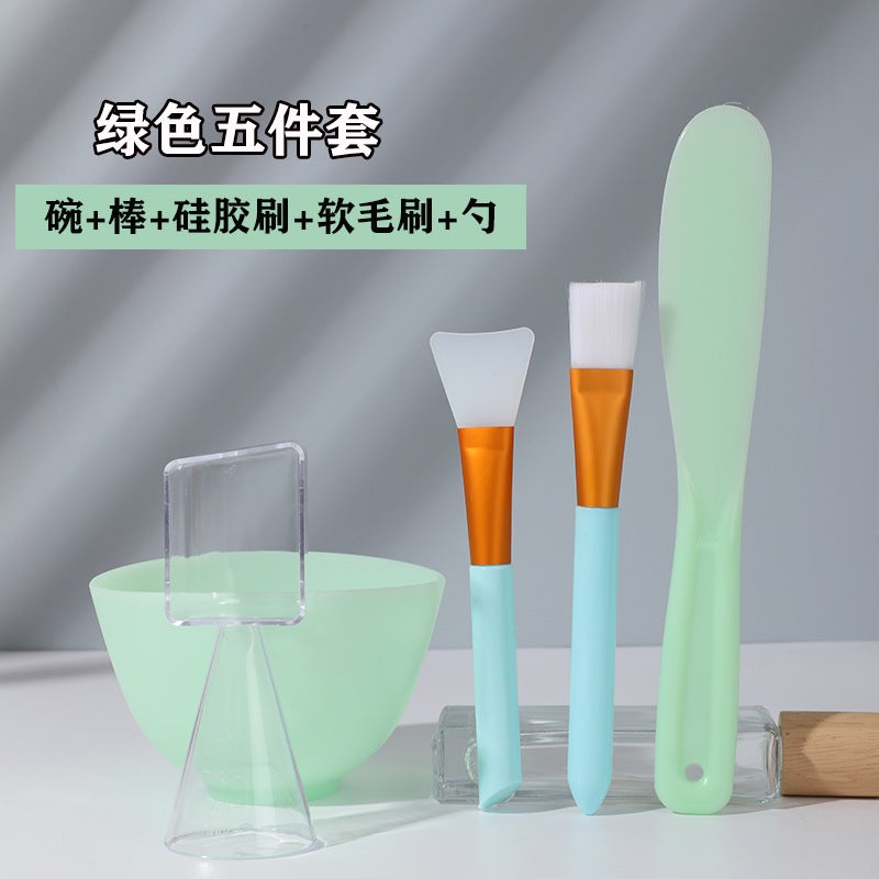 Diy Beauty Silicone Mask Bowl Set Adjusting Mask Brush Adjusting Mask Stick Measuring Spoon Homemade Mask Tool - Image 2
