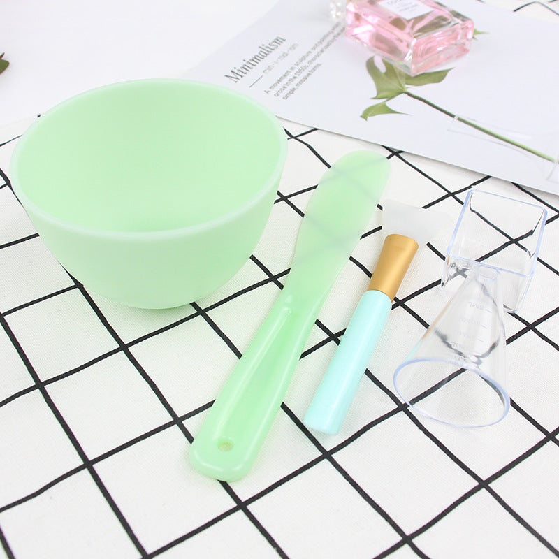 Diy Beauty Silicone Mask Bowl Set Adjusting Mask Brush Adjusting Mask Stick Measuring Spoon Homemade Mask Tool - Image 4