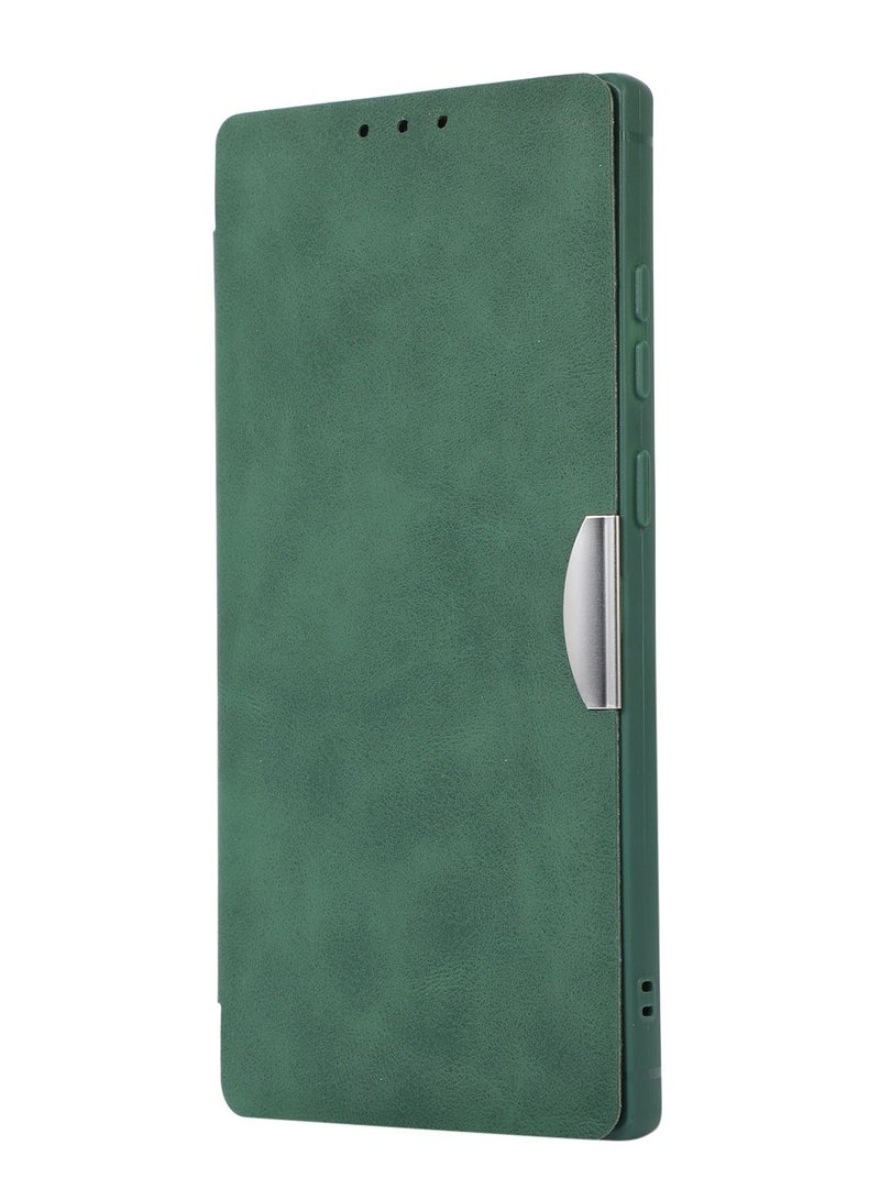 Suteni Flip Cover Card Slots Leather Phone Case for Samsung - Image 1