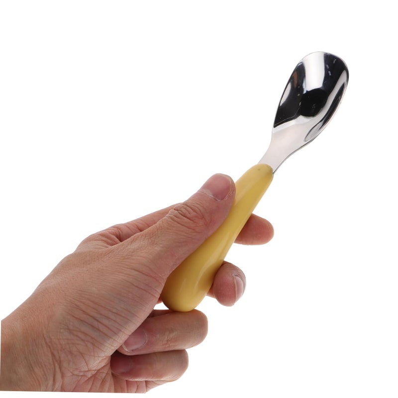 3 Pcs Ergonomic Rounded Training Spoons For Newborns Toddlers Baby Feeding Utensils - Image 4