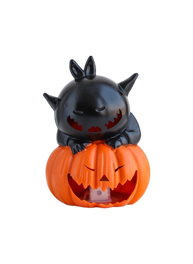 xppier Halloween Decorations Spooky Lights Outdoor Black Cat Pumpkin Figurine Light Garden Statue Decor for Outside Patio Front Porch Yard, Home Decor Gifts for Halloween, Christmas - Image 3