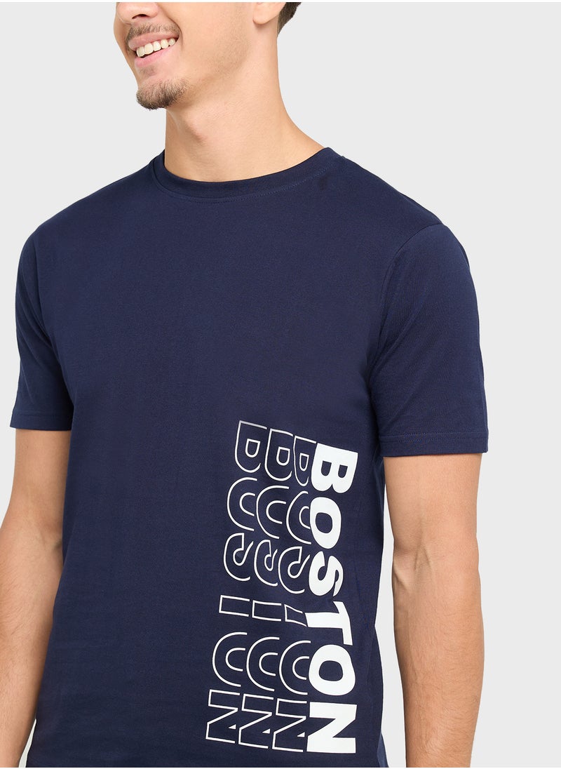 Seventy Five Basics Printed T-Shirt  - Image 3