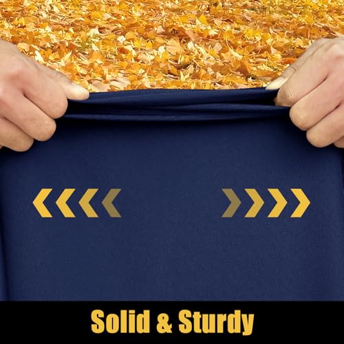 Smiry Rectangle Picnic Table Cloth, Waterproof Elastic Fitted Tablecloths for 6 Foot Tables, Washable Polyester Table Cover for Camping, Indoor and Outdoor (Navy, 30"x72") - Image 3
