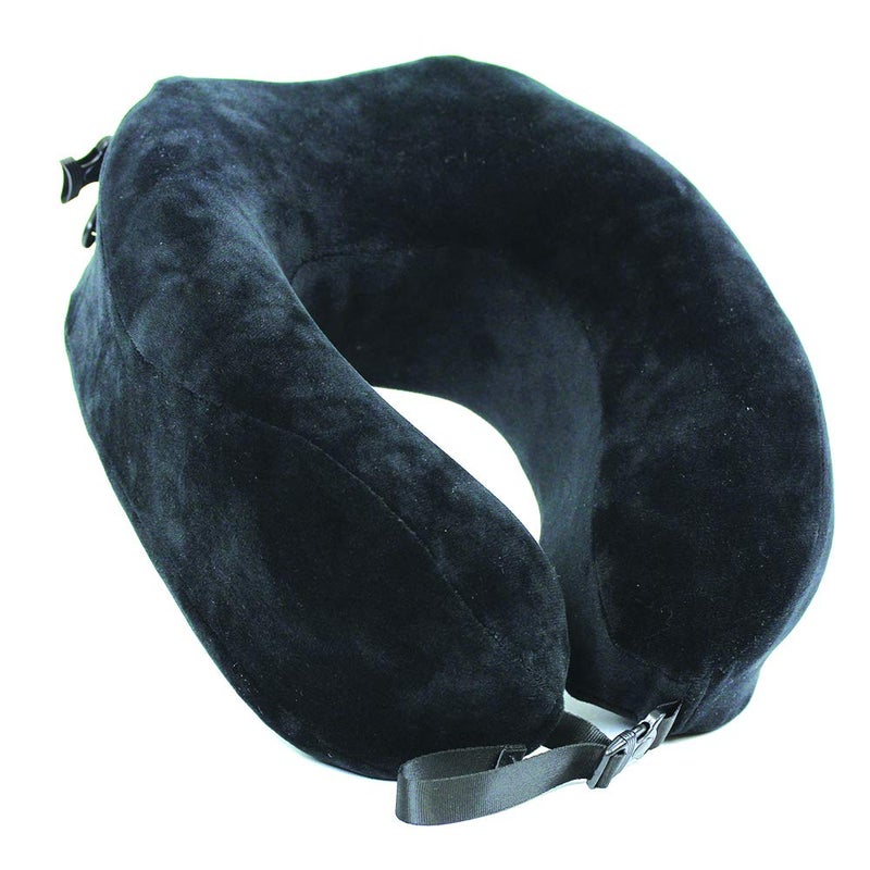Cloudz Cloudz Escape Premium Memory Foam Travel Neck Pillow  Black