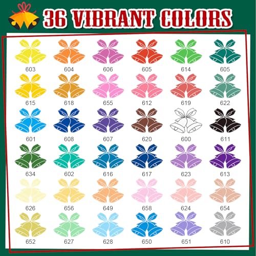 Amamao 36 Colors Acrylic Paint Markers, Soft Brush Tip Pens and Markers, Acrylic Paint Pens for Wood, Stone, Canvas, Glass, Fabric, Egg, Rock Painting and DIY Crafts Art Supplies - Image 5