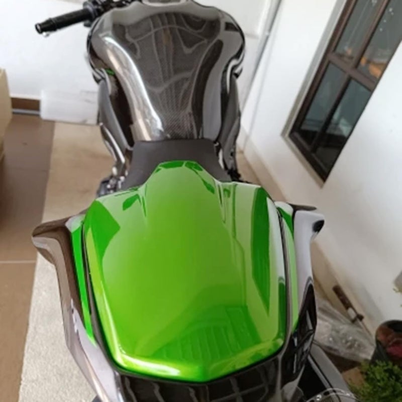 Lorababer غطاء المقعد الخلفي للدراجة النارية (Pillion Solo Seat Cowl Cover) مصنوع من البلاستيك الصلب ABS وجزء الذيل (Tail Section Fairing Cover) مناسب لدراجة كاواساكي Z H2/SE Z H-2 SE z h2 se (2020-2023) و Z900 Z 900 (2017-2023) (أخضر) - Image 2