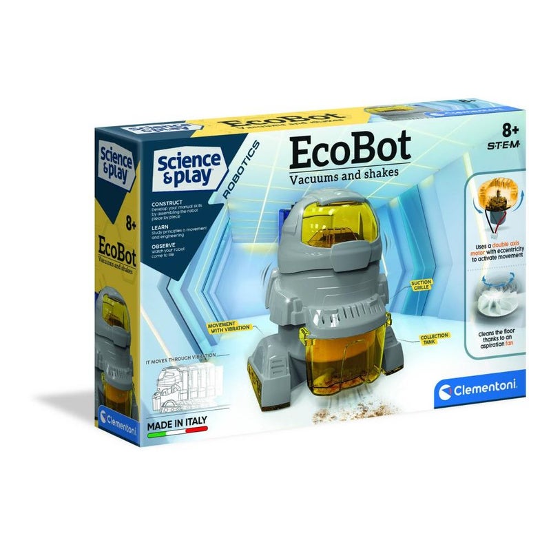 Clementoni - Science Museum EcoBot Vacuums and Shakes - 75040 - Image 1