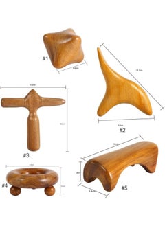klarako Wood Massager 6 Styles Vietnam Fragrant Wood Body Foot Reflexology Acupuncture Thai Massager Roller Therapy(kit)  - Image 3