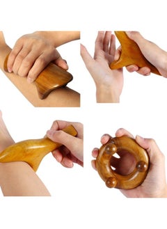 klarako Wood Massager 6 Styles Vietnam Fragrant Wood Body Foot Reflexology Acupuncture Thai Massager Roller Therapy(kit)  - Image 2