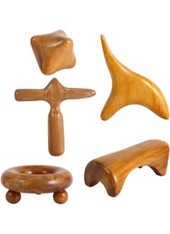 klarako Wood Massager 6 Styles Vietnam Fragrant Wood Body Foot Reflexology Acupuncture Thai Massager Roller Therapy(kit)  - Image 1