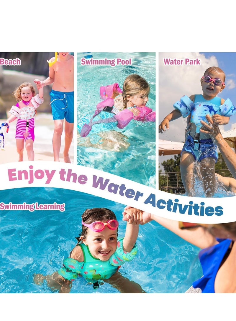 SOLARAE Swim Vest Float for Kids Learn Swiming Training Safety Jacket, Pool Jackets with Arm Water Wing 2-8 Years Old - Image 4