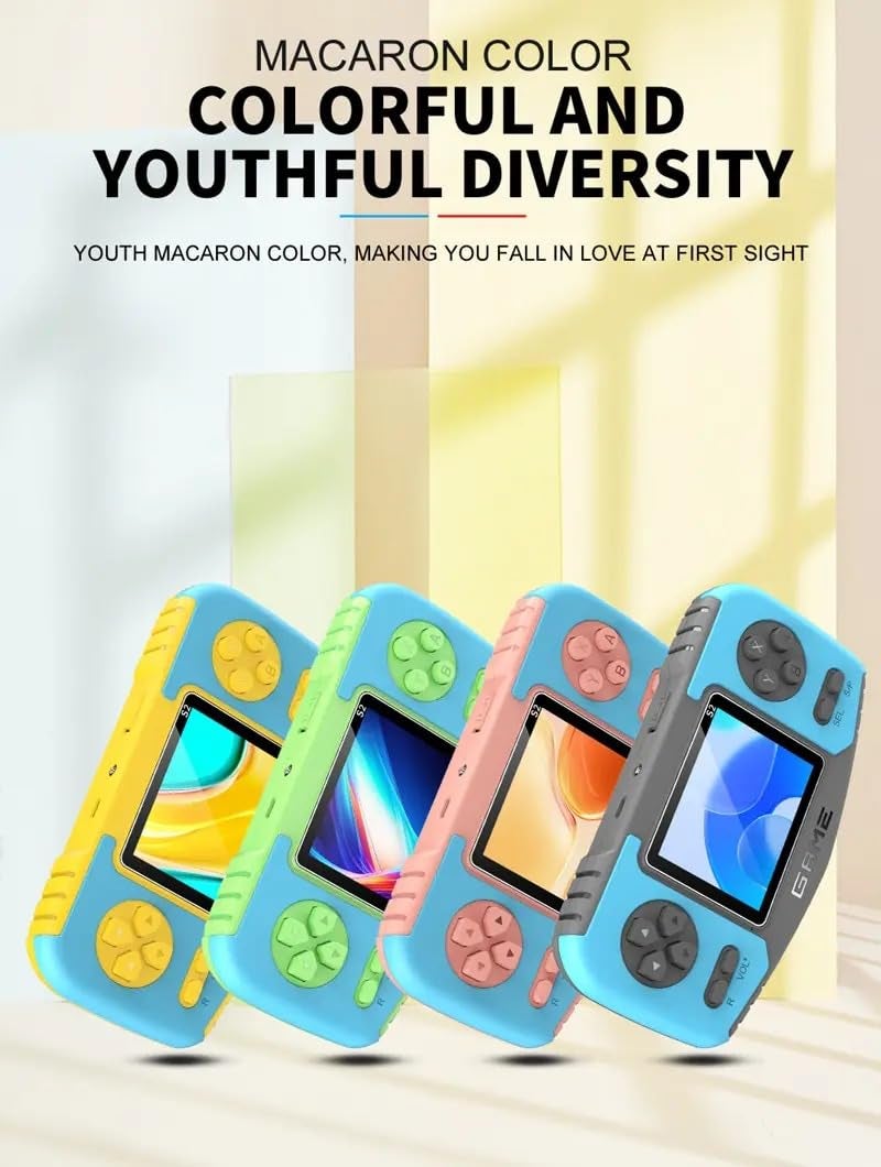 New World S2 Portable Handheld Game Player 2.4'' Screen Video Retro Game Console Handheld Video Game Set for Kids Retro Game Box with TV Game Support (Random Colour) - Image 5