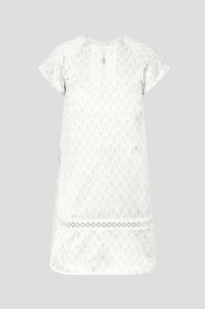 Choupette White baptismal/christening shirt - Choupette