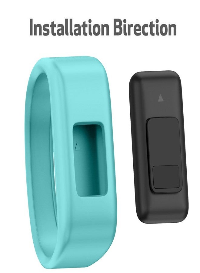 QGHXO سوار بديل من السيليكون الناعم لساعة Garmin Vivofit Jr/Vivofit Jr. 2، مناسب لتتبع النشاطات، متوفر بمقاسين صغير وكبير. - Image 3