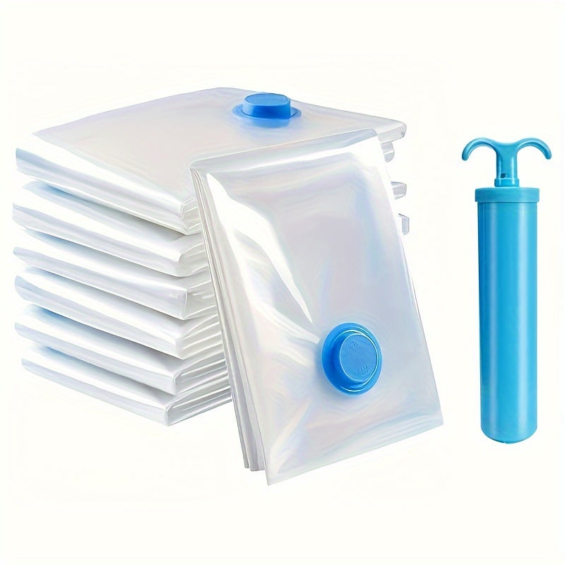 Transparent Vacuum Compression Bag Quilt Clothes Storage Clothes Quilt Storage Bag Hand Roll Bag Thickened Explosion-Proof - Image 3