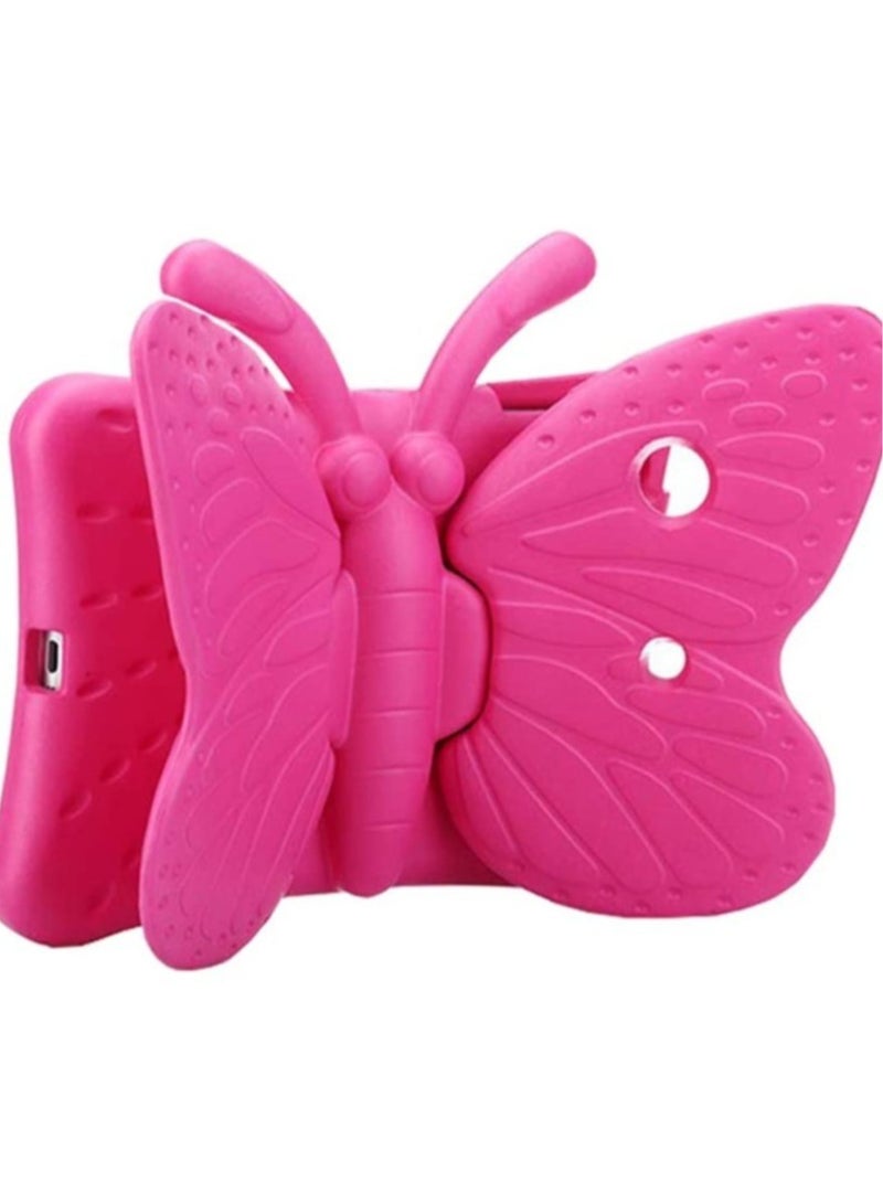 Butterfly EVA Foam Protective Case for Kids – Shockproof Lightweight Stand Cover with Handle – Compatible with 10.2-Inch and 10.5-Inch Tablets – Fun and Safe for Girls – Cute 3D Design with Foldable Wings, Anti-Drop & Durable EVA Foam – Pink – Only Case