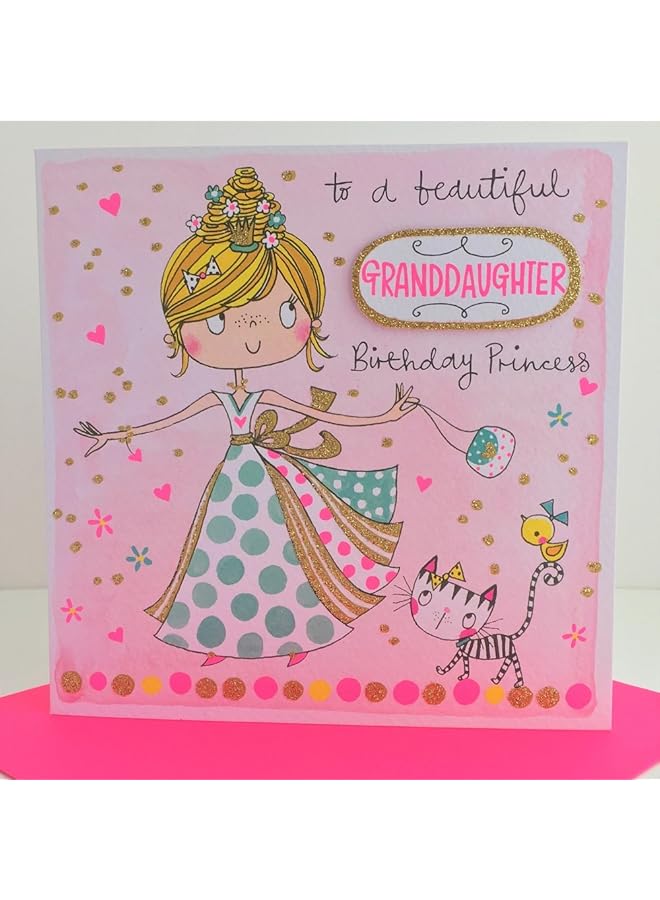 Talking Tables Beautiful Granddaughter Princess Card For Girls
