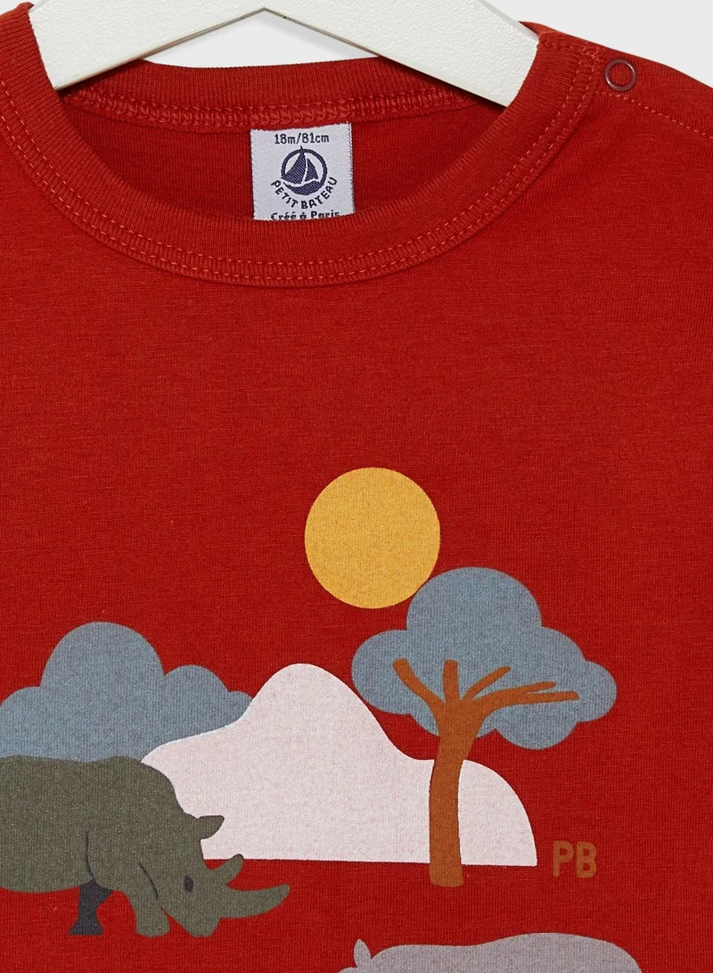 Petit Bateau Kids Graphic T-Shirt