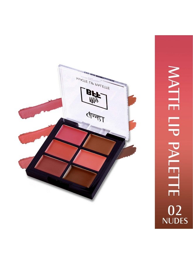 Glam 21 Glam21 My Bff Matte Lip Palette | 6 Lipstick Colors | Travel Friendly Lip Palette | Creamy Matte Finish - 9 Gm | Nudes-02 - Image 2