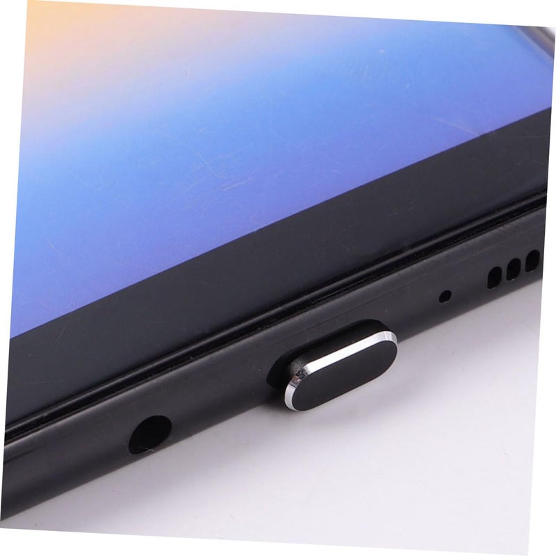 10 قطعة من سدادات الغبار USB-C واقية سوداء مصنوعة من مادة متينة للهواتف والأجهزة اللوحية وأجهزة الكمبيوتر المحمول - Image 5